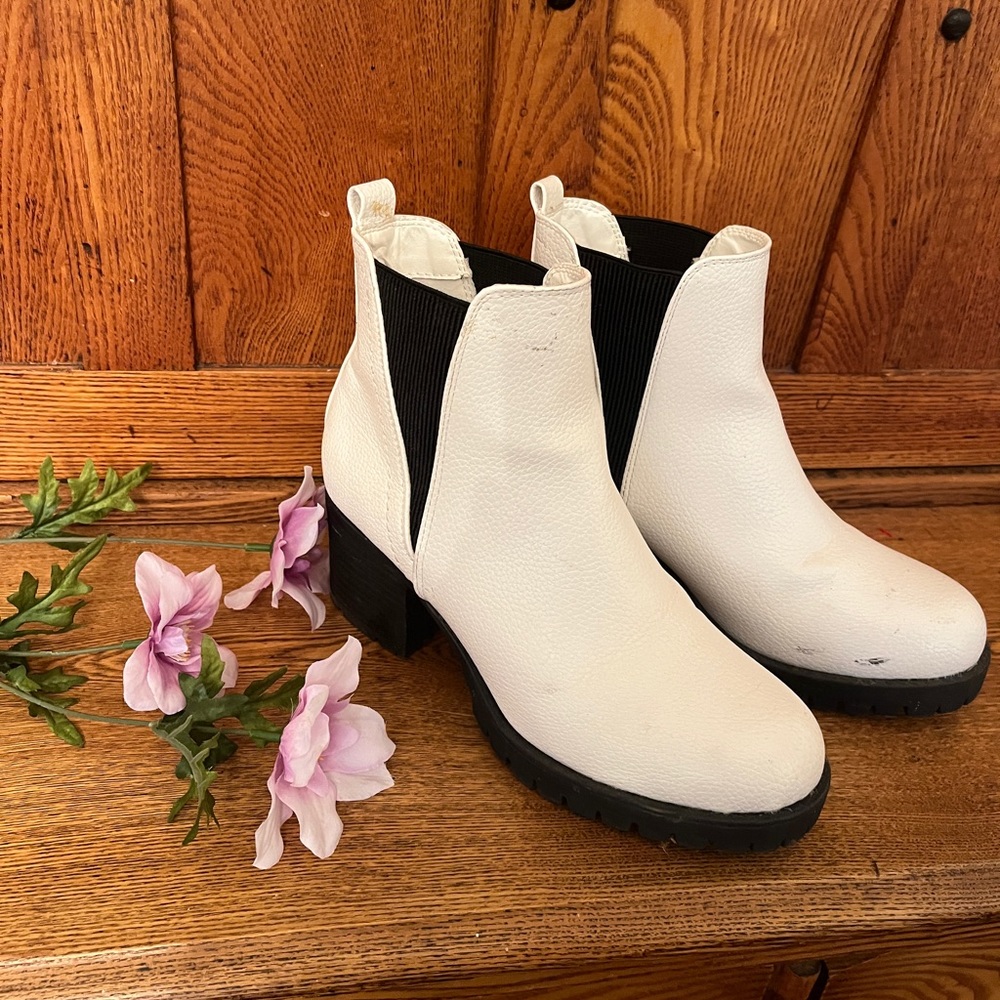White Ankle Boots